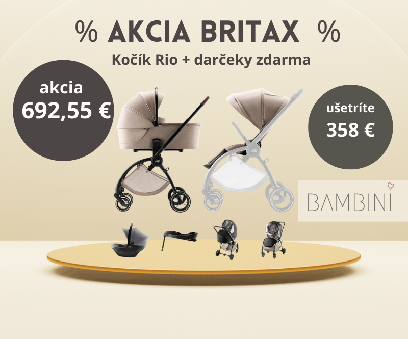 a akcia britax kombinvaný kočík Rio s darčekmi zdarma
